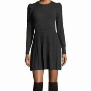 *NOT AVAIL** Joie “Perrone" New Merino Wool Cashmere Sweater Dress, Grey, Small
